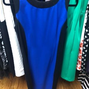Calvin Klein Blue dress with black accents